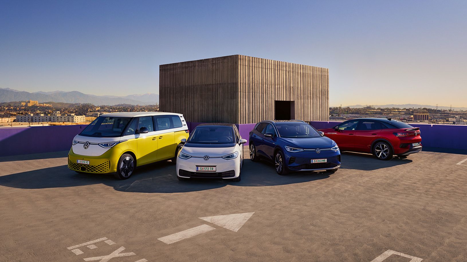 Die ID. Modelle ID.3, ID.4, ID.5 GTX und ID. Buzz