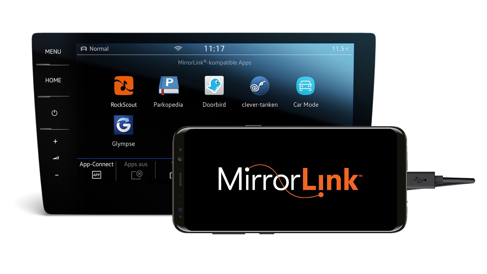 Mirrolink am Infotainment im Auto und am Smartphone